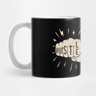 Hustle Hard Motivational Fists Mug